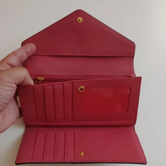 MCM Beige Monogram Envelope Clutch - Picture 6 of 10